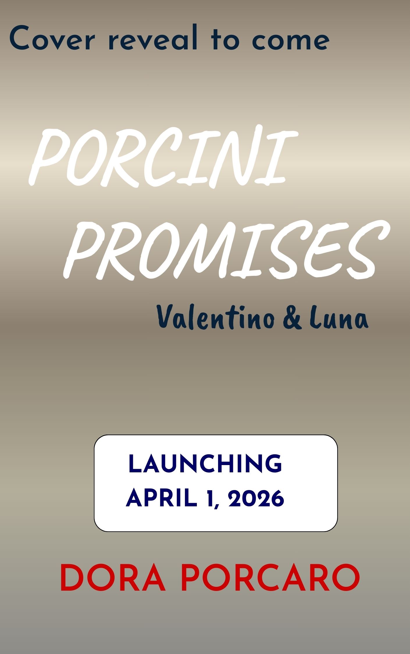 Porcini Cover coming soon